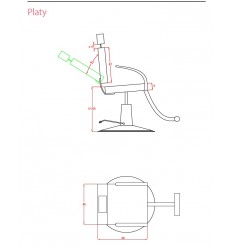 Fauteuil de maquillage "Platy"