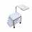 Tabouret de manucure en blanc "Brevis"