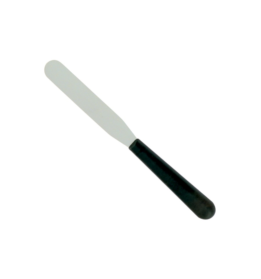 Spatule Acier Inox manche bois fonçé