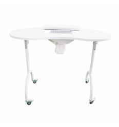 Table de manucure portable et pliante équipée d'un aspirateur