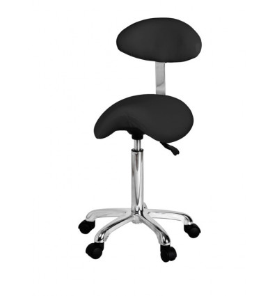 Tabouret selle de cheval ORGANIC Noir