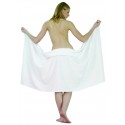 Drap de bain 100x150 cm Blanc 100% coton - 400g/m²